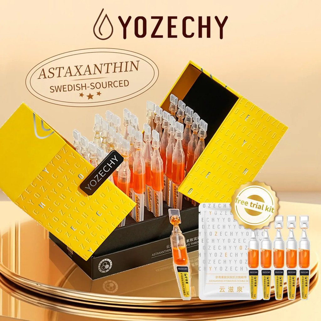 Astaanthin3DHAHydraSerVialsbyYOZECHY, Day Night Double Protection, Micro Needle Care Post-Care, Anti