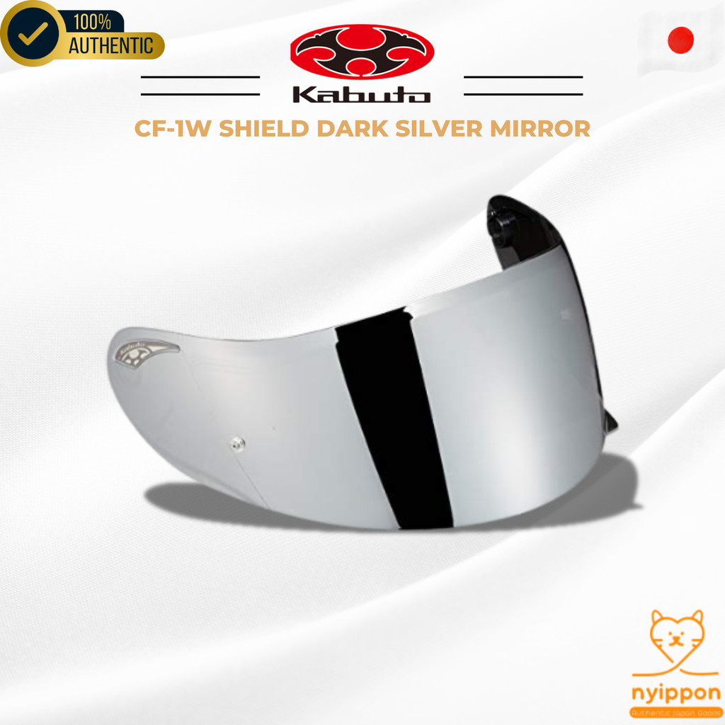 OGK KABUTO CF-1W Shield Dark Silver Mirror 575144