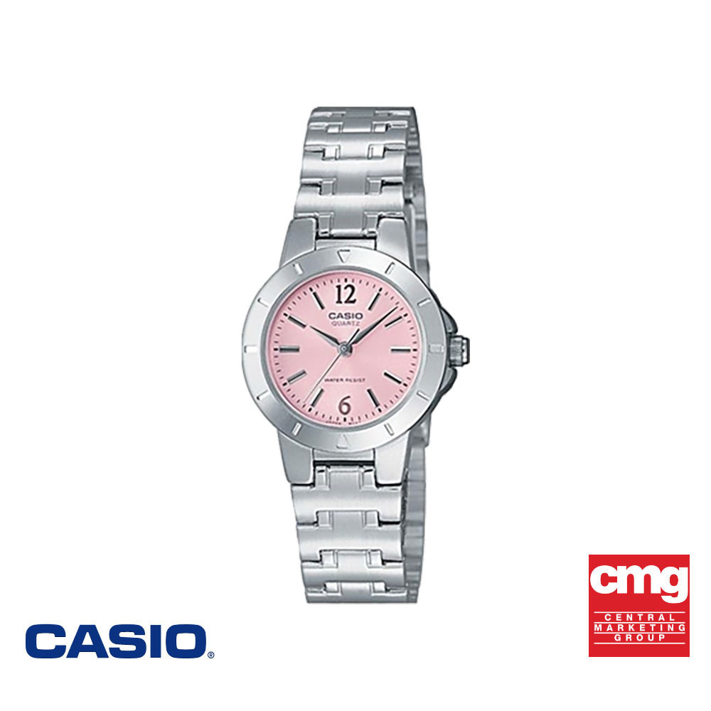 CASIO นาฬิกาข้อมือ CASIO รุ่น LTP-1308D-4AVDF วัสดุสเตนเลสสตีล สีชมพู