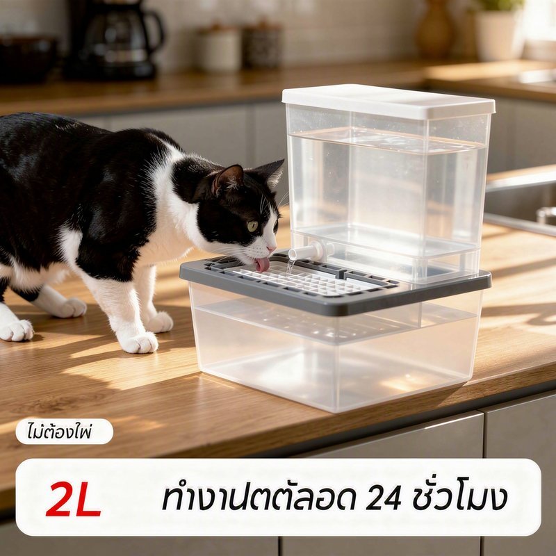 Meilovmao مسقاة حيوانات دوّارة بدون كهرباء — صورة 2