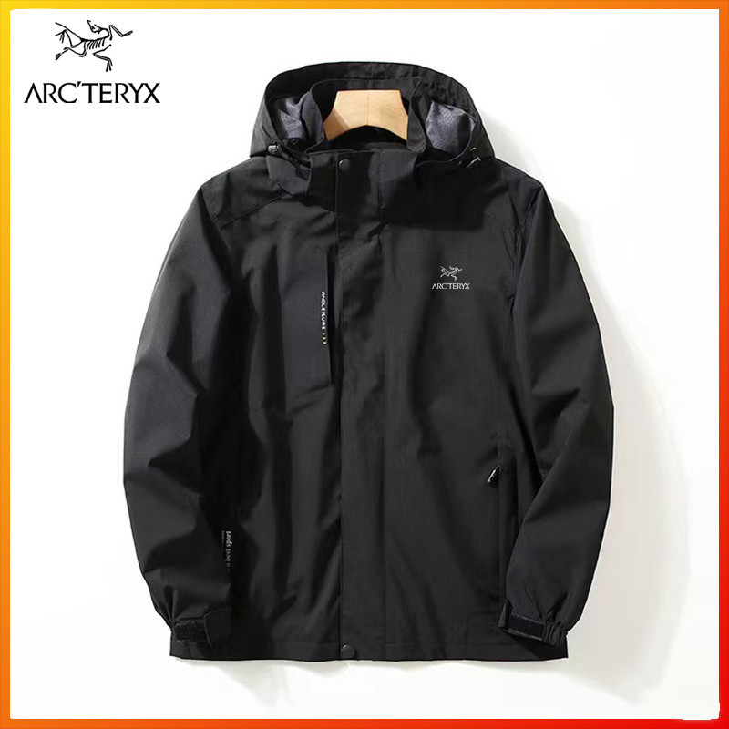 Arcteryx Mens Water-Repellent Hooded Coat Outdoor Windproof Shell