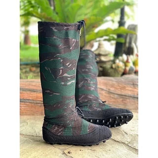 CS SHOES รองเท้านินจาพื้นปุ่มสตั๊สยาวซิปหน้า รุ่น CS1010 เหมาะสำหรับใส่ลุยโคลน ทำนา เดินป่า ตกปลา กิจกรรมกลางแจ้ง