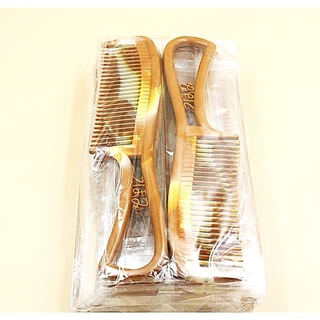 หวีอีโต้ญี่ปุ่น สีไม้ (12 ชิ้น), Japanese letter comb 1006-07 (12 pieces)
