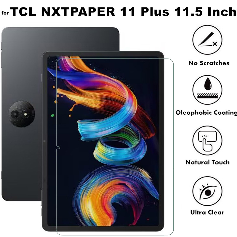 กระจกนิรภัยสําหรับ TCL NXTPAPER 11 Plus 11.5 นิ้วป้องกันฟิล์มสําหรับ NXTPAPER11 Plus 11.5 แท็บเล็ตป้