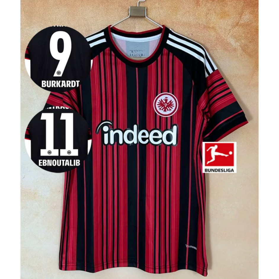 (S-4XL) 26/27 Season Eintrate Frankfurt Home Fan Version เสื้อฟุตบอล