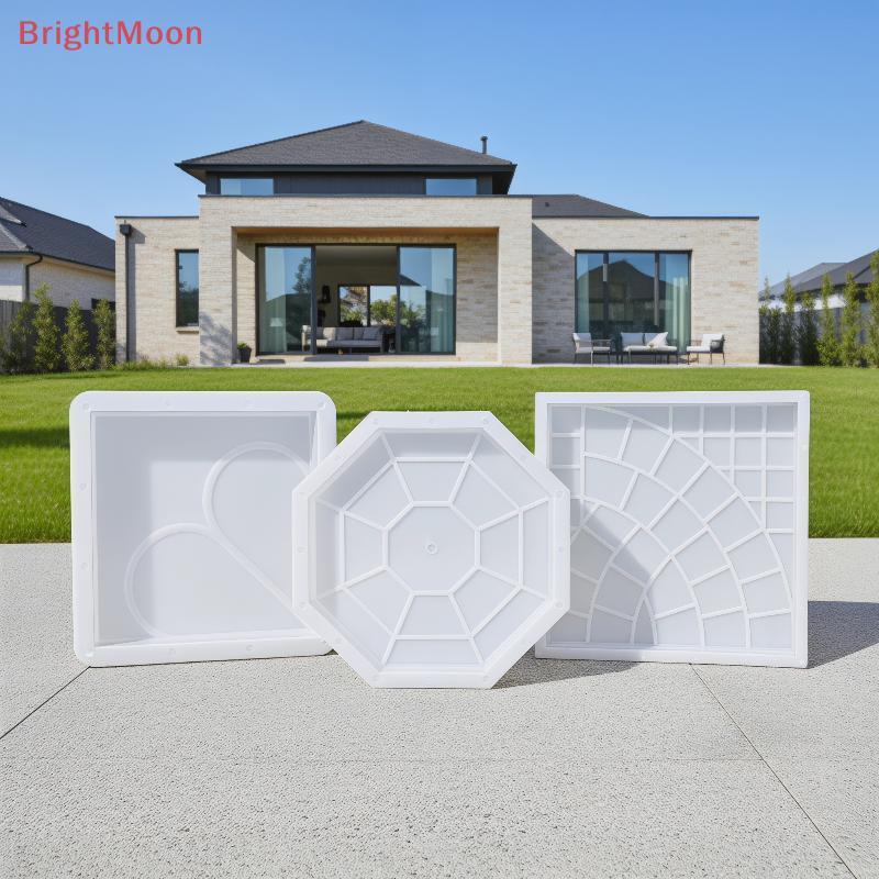 BrightMoon พลาสติก Pavement แม่พิมพ์ DIY สวนเส้นทาง Bri ทํา Mould สําหรับ Creative Roadway สนามหญ้า 