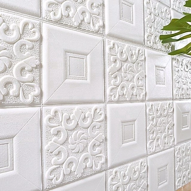 วอลเปเปอร์ 3D ติดผนังและเพดาน ขนาด 70x70 ซม มีกาวในตัว thumbnail 6