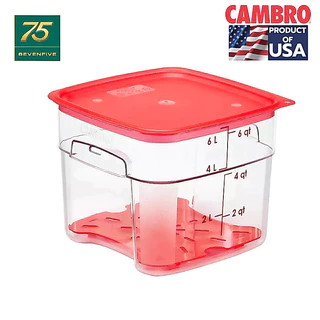 CAMBRO กล่องถนอมอาหารมีที่จับมีสเกลทนความร้อน โพลีคาร์บอนเนต รุ่น Fresh PRO