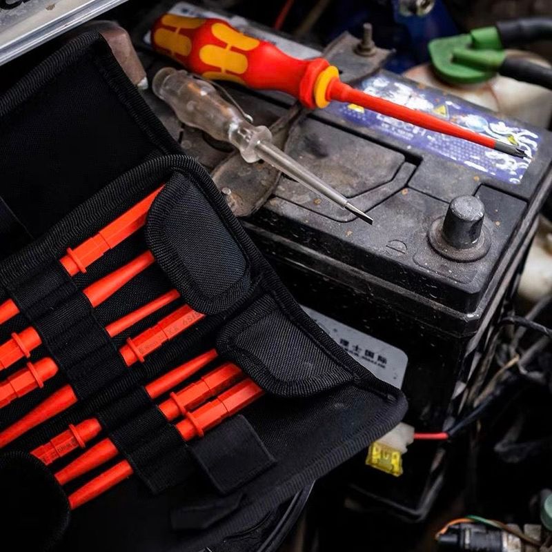 เยอรมัน Wera Wera Wera ช่างไฟฟ้าเฉพาะ VDE Phillips หกเหลี่ยม Torx ฉนวนกันความร้อนเปลี่ยนก้านไขควงชุด