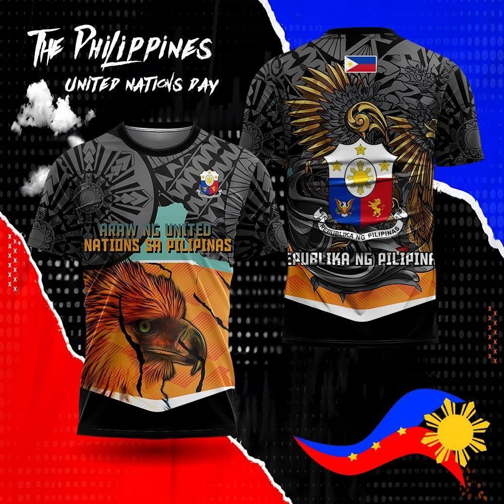 Fully sublimated barangay tanod philippin 3D พิมพ์ TSHIRT ฟรีโลโก้ชื่อที่กําหนดเอง s XS-5XL 100 ซม.-
