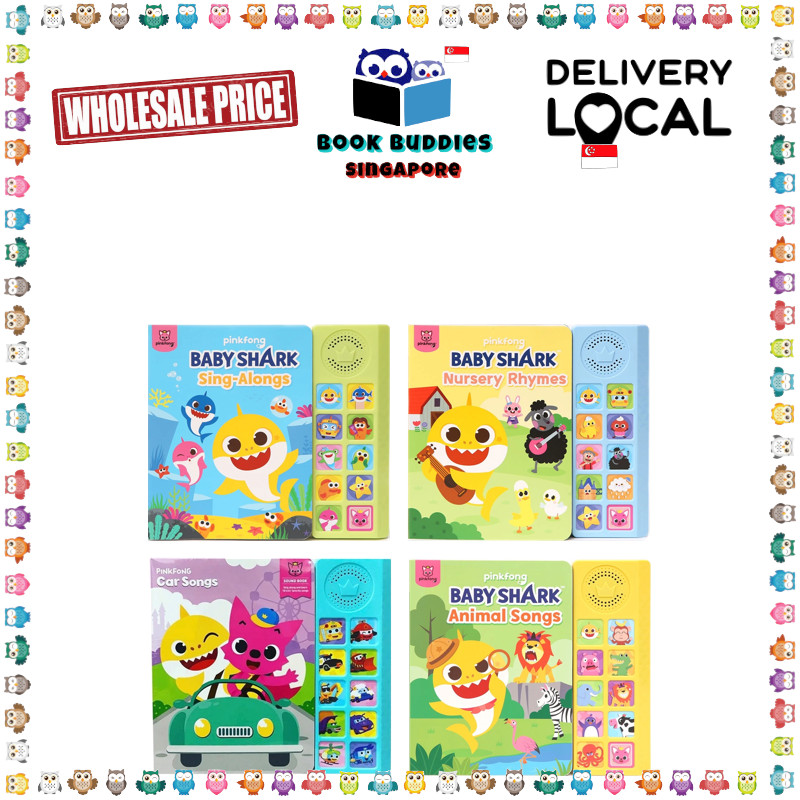 Pinkfong Baby Shark Sound Music Book Nursery Rhymes / Sing Alongs / Car Songs / Animal Songs
