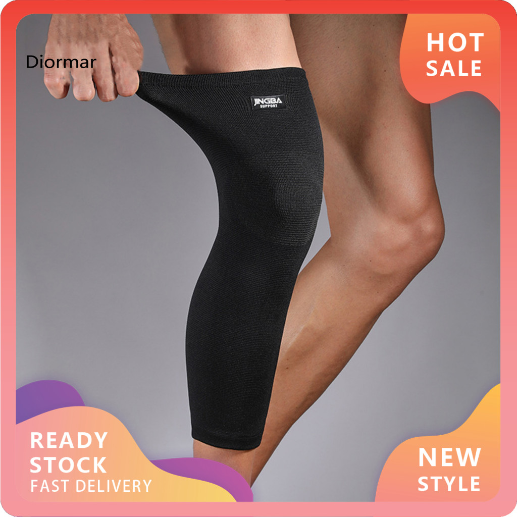 DM- 1 PC ขาเข่ารั้ง Anti-Slip ไนลอนยืดหยุ่นความเครียดบรรเทาขาเข่าสําหรับกีฬากลางแจ้ง