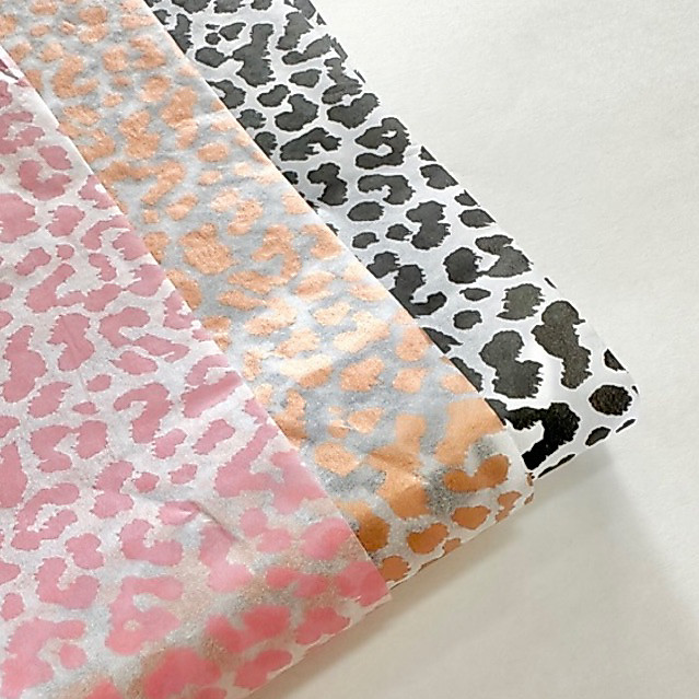 Tissue paper | กระดาษไขห่อสินค้า พิมพ์ลายเสือ (แพ็คละ50ใบ)