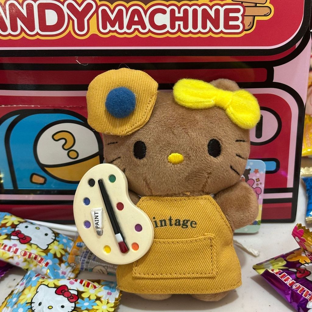 Limited Edition Hawaiian Black Leather hellokitty Plush Dress-up Book Plush#7. 15al.xian#娃包挂件