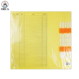 (10 แฟ้ม) แฟ้มกระดาษ A4 ตราออร์ก้า ORCA มี 5 สี FLA-101 ลิ้นแฟ้มพลาสติก เจาะพลาสติก เก็บเอกสาร