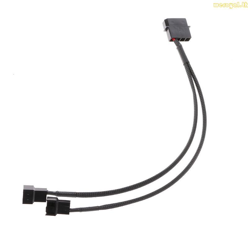 Weroyal 4-Pin ชาย 3-Pin 4-Pin PWM สําหรับกรณีพัดลมอะแดปเตอร์เชื่อมต่อสาย 1 ถึง 2