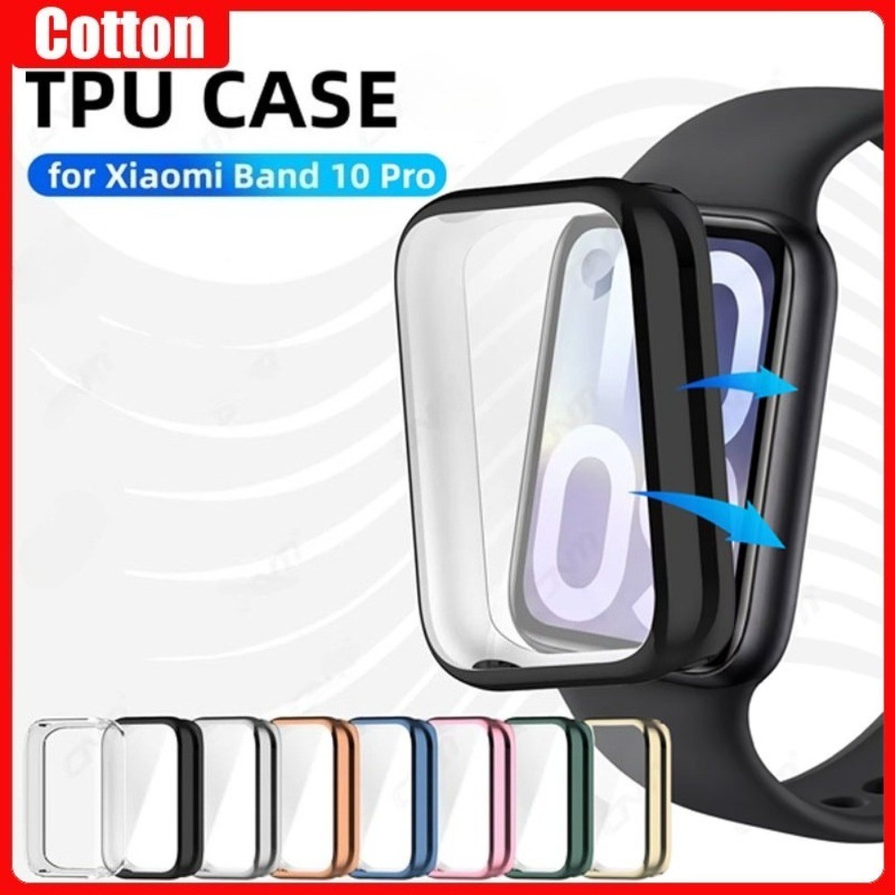 Soft TPU ป้องกันหน้าจอสําหรับ Xiaomi Mi Band 10 Pro Full Coverage กันชนป้องกันกรณีสําหรับ Mi Band 9 Pro/8 Pro ฝาครอบ