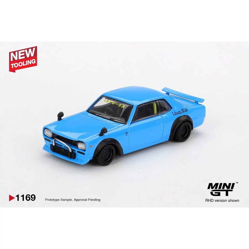 MINI GT No.1169 Nissan LB★Works HAKOSUKA Baby Blue MGT01169