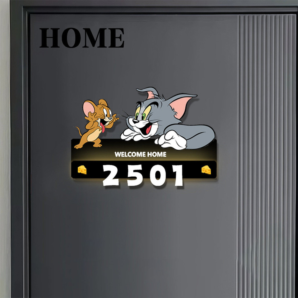 Entry House House House Number Magnetic Luminous Number แผ่นในครัวเรือน Induction Light Room Number 