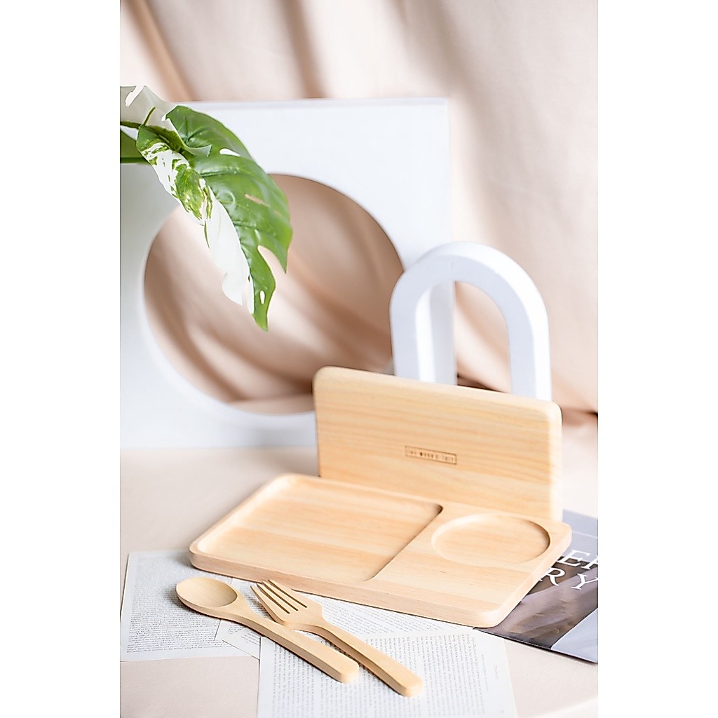 THEWOOD 'S TALE ถาดเสิร์ฟพร้อมรองแก้ว Plate with coaster รูปที่ 4