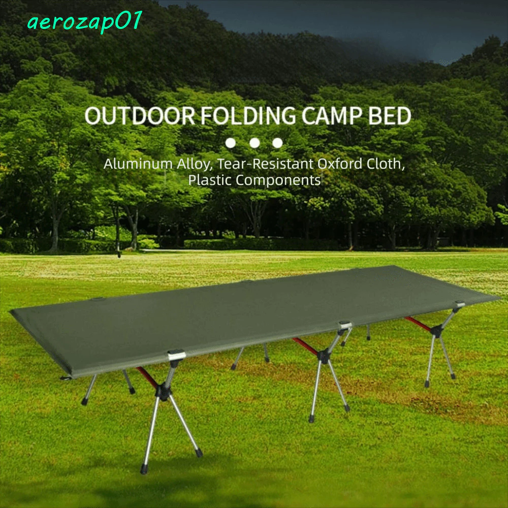 AEROZAP เตียงสนามพับได้ อลูมิเนียม Oxford พร้อมกระเป๋าพกพา