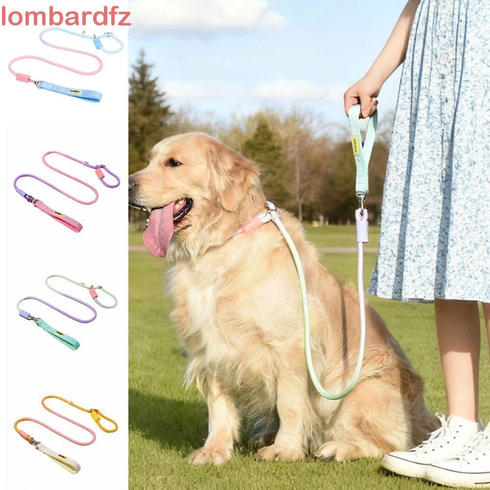 LOMBARD สายจูงสุนัข, Anti-Burst Heavy Duty Anti-Pull Leash, Anti-Escape ปรับ Anti-Tangling ไนลอนสัตว