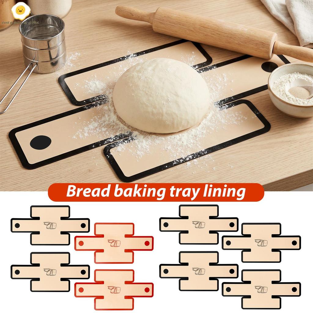 4 ชิ้นซิลิโคนขนมปัง Loaf Pan Liner Non Stick Leak Proof ขนมปัง Baking Liner เหมาะกับ 9x5 นิ้ว Pan SH