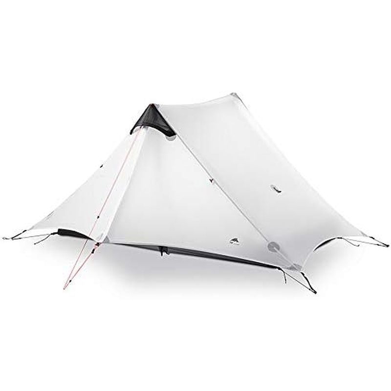 3F UL GEAR Lanshan 2 คนเต็นท์เดินป่า Ultralight Camping เต็นท์ Professional 15D Silnylon Rodless Tre