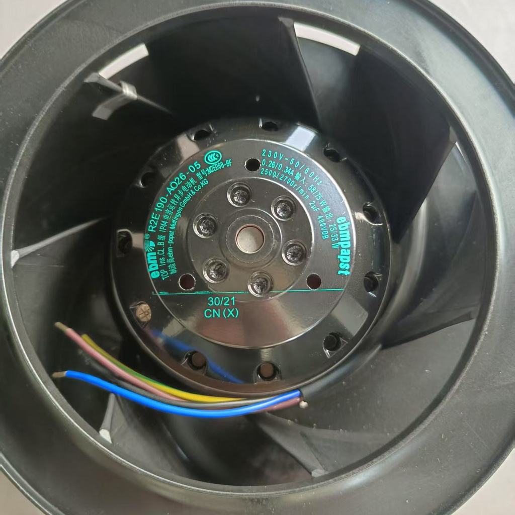 [พัดลมระบายความร้อนพร้อมสต็อก] R2E190-A026-E2 R2E190-A026-B3 พัดลมแรงเหวี่ยงนําเข้าจากเยอรมันแท้ดั้ง