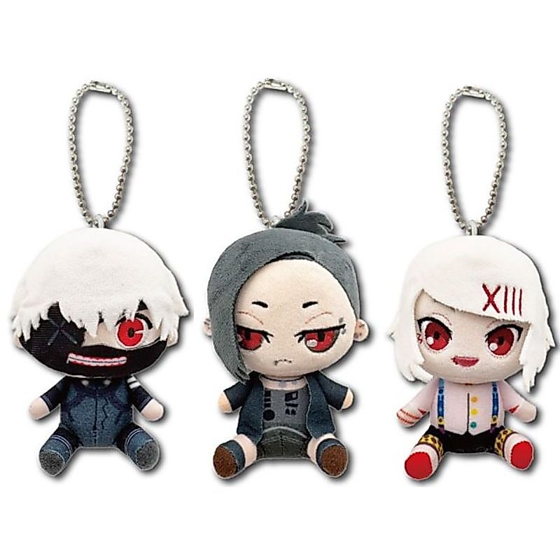 NANA GRASS Tokyo Ghoul Masukotcho Ken Kaneki Uta Juuzou Suzuya Mascot Keychain (Ball Chain) Plush To