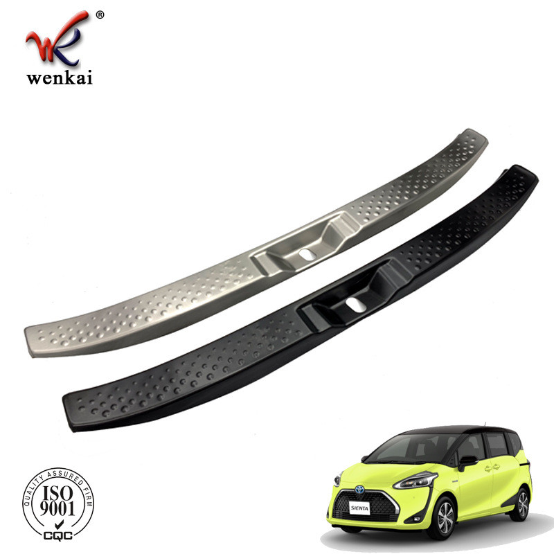 เหมาะสำหรับกันชนหลังที่ปรับแต่งสำหรับ Toyota Sienta 170 series พร้อมแถบป้องกันด้านในที่มีการติดตั้งแ
