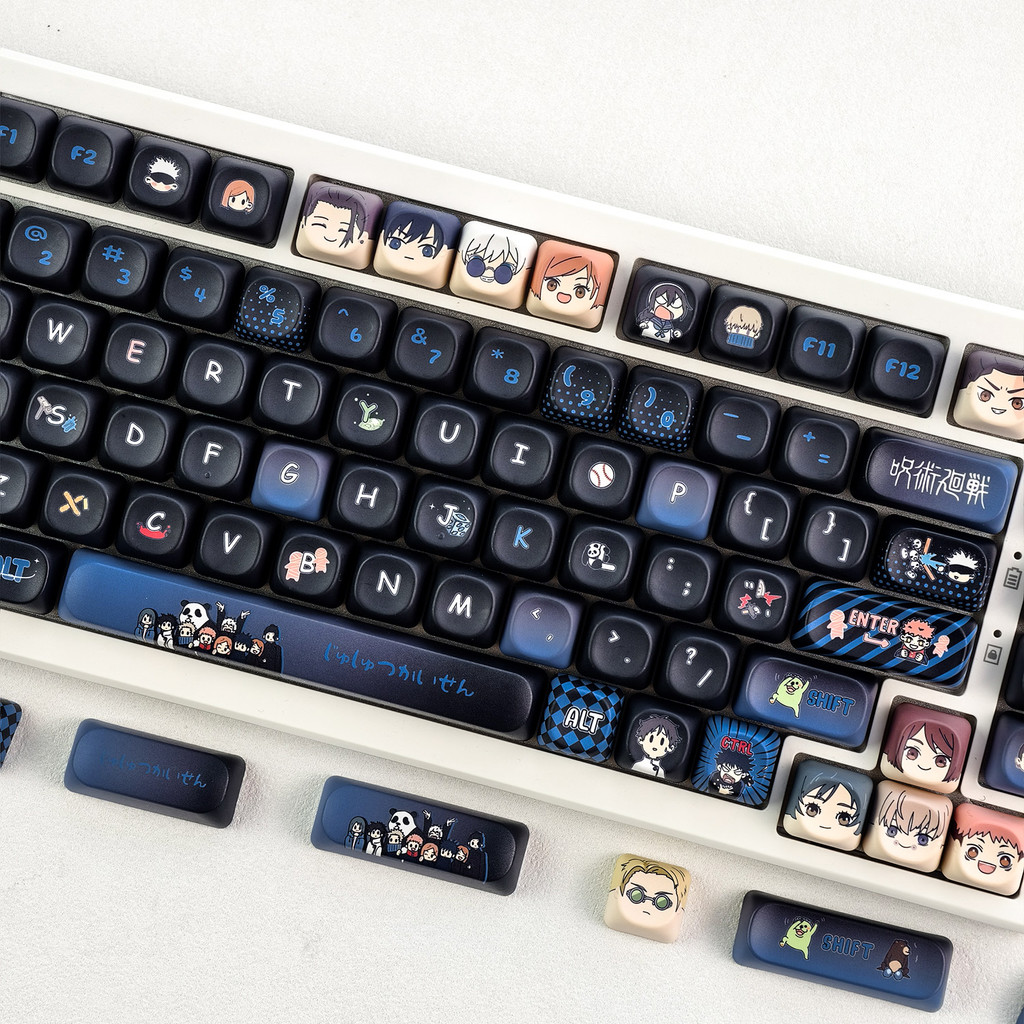 MAIMOOO Jujutsu Kaisen Satoru Gojo ไทย Keycap 120 คีย์ Cherry/MOA โปรไฟล์ PBT Dye Sublimation Wootin