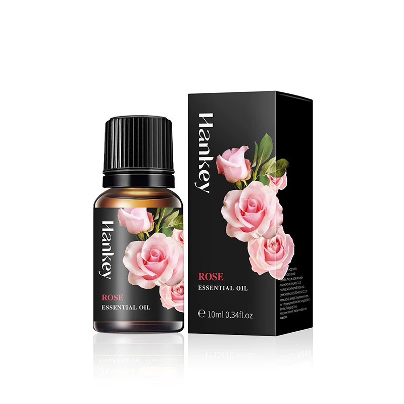[คลังสินค้าพร้อม] HANKEY Rose Lavender Peppermint Massage Essential Oil 10ml Han Jiquan English Plan