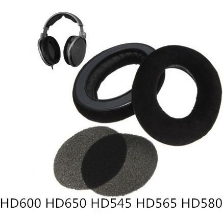 เหมาะสําหรับ Sennheiser HD545 HD565 HD580 HD600 HD650 หูฟังฟองน้ําแผ่นรองหูฟัง HD620S Earmuffs