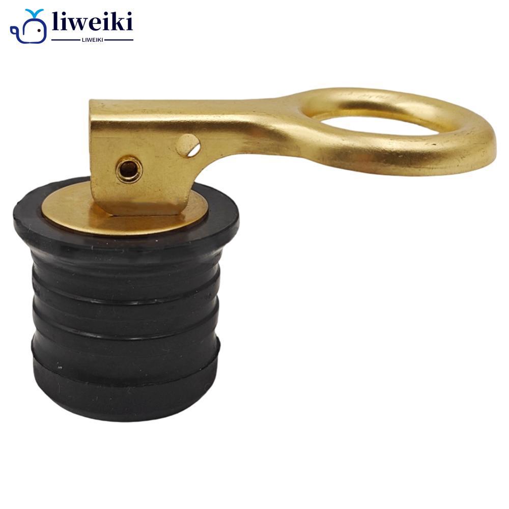 LIWEKI 1 "1.25 "ทองเหลืองยางขยายท่อระบายน้ําปลั๊กรั่วกันสนิม Deck ท่อระบายน้ําปิดผนึกปลั๊ก Marine Ya