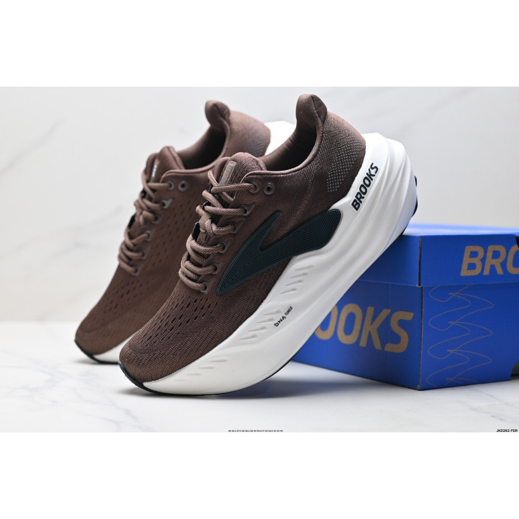 Brooks Brooks Glycerin Max Super Glycerin รองเท้าวิ่งมาราธอน พื้นหนา สีน้ําตาล JMFG