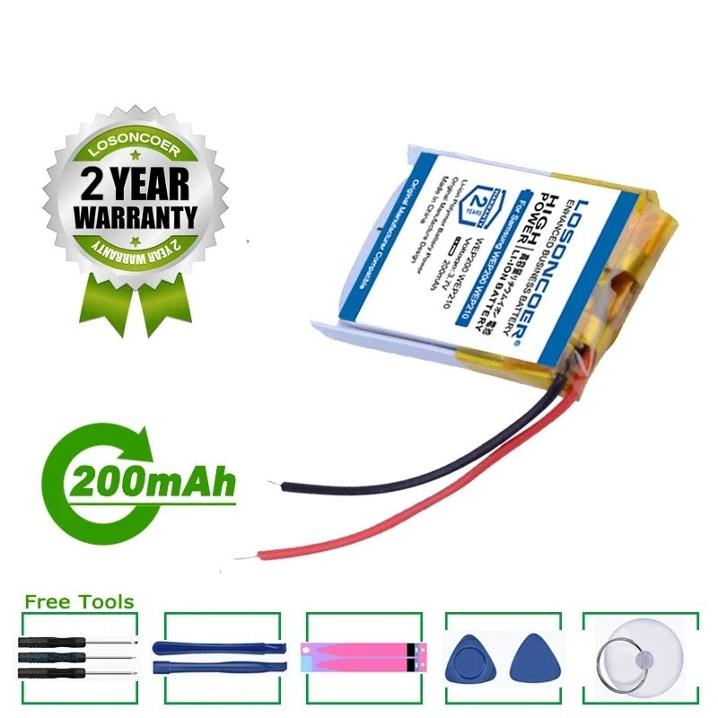 แบตเตอรี่ LOSONCOER 200mAh 501220 051220 WEP200 WEP210 WEP301 ชุดหูฟังบลูทูธ แว่นตา 3 มิติ