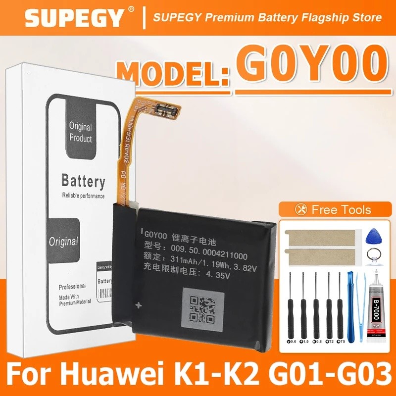100% ใหม่ High Quanlity G0Y00 แบตเตอรี่สําหรับ Huawei K1-K2 G01-G03 เปลี่ยนแบตเตอรี่ Batteria