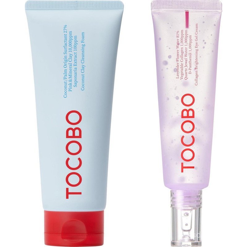 TOCOBO Collagen Brightening Eye Gel+Coconut Puree 150ml Set JZ2D