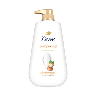 Dove Pampering Body Wash 500ml ครีมอาบน้ำ โดฟ สูตรคืนความชุ่มชื้นให้ผิวแห้งกร้าน.