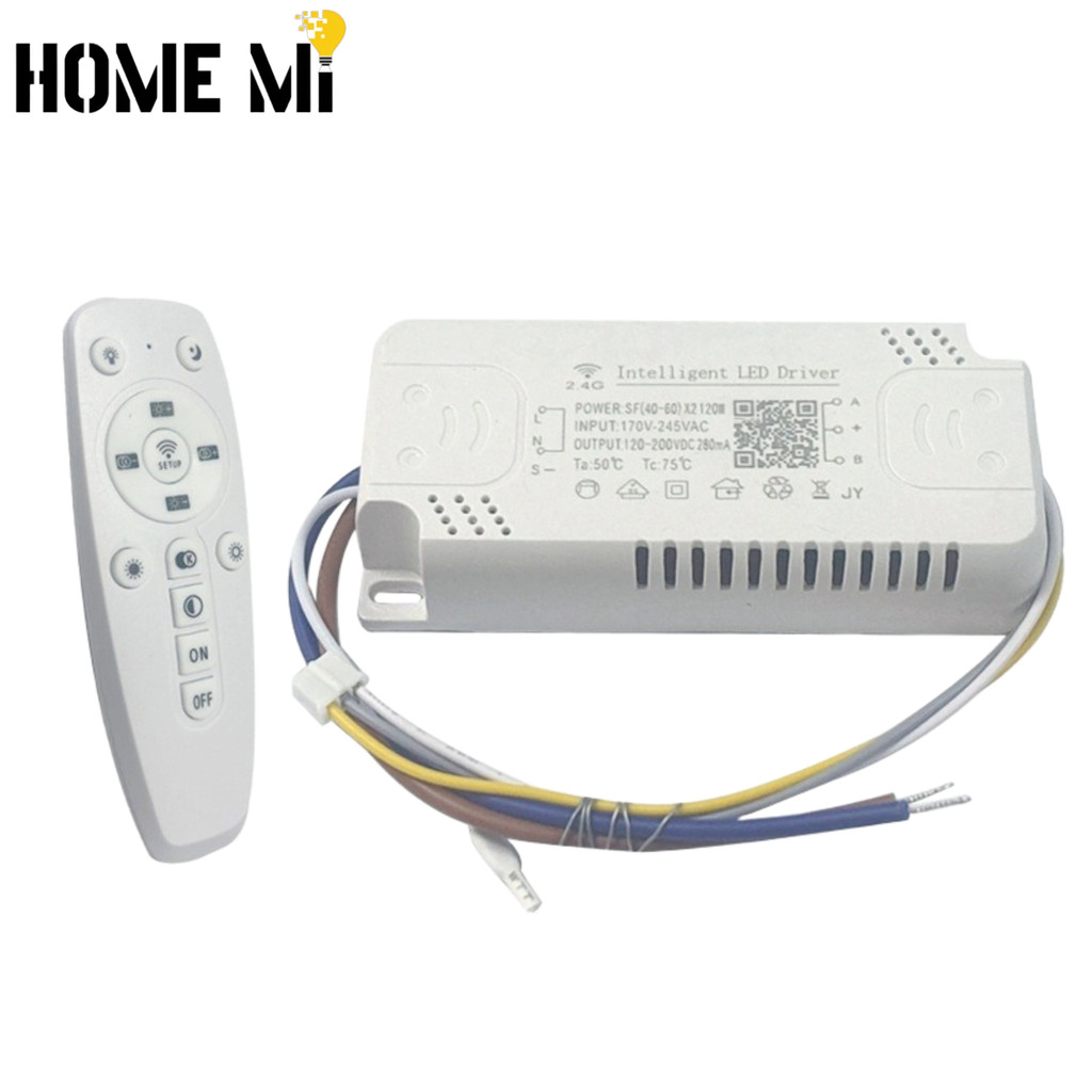 HOME MI LED สามสีรีโมทคอนโทรลไดรฟ์แหล่งจ่ายไฟ 2.4 G 12-24W*2 24-40W*2 30-50W*2 40-60W*2 50-70W *2 60