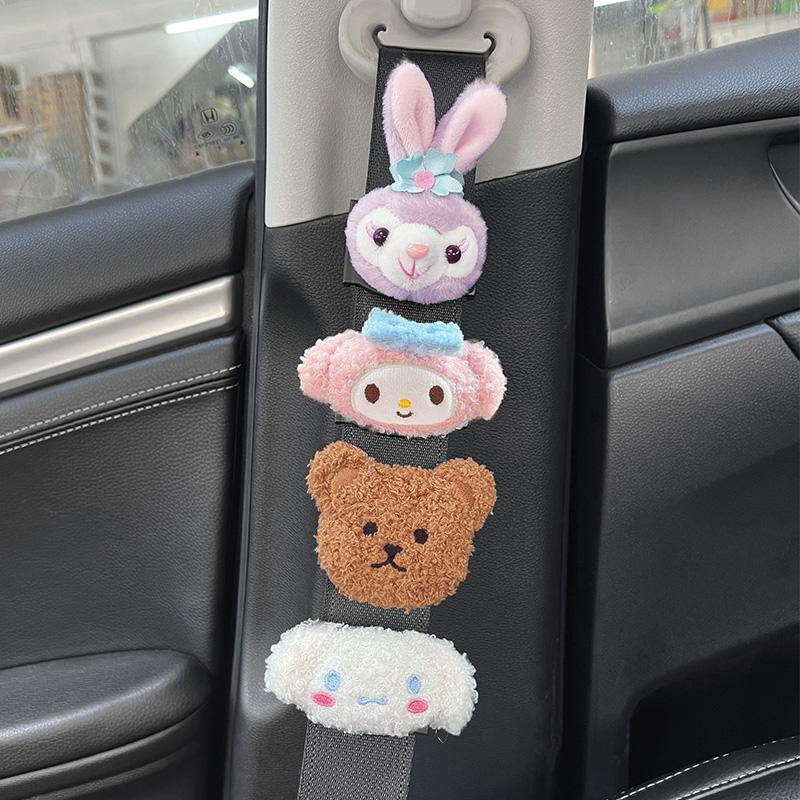 12y Safety belt adjuster for car seatbelt, cartoon children's fixed extender, neck limiter for pregn