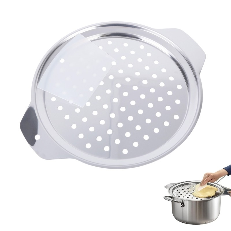 WIT Manual Spaetzle Maker ฝาปิดสแตนเลส Perforated Press Board พร้อม Scrapers สําหรับ Freshing Noodle