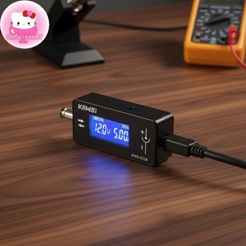 Alittlesearcer KWS DC28 แรงดันไฟฟ้าแอมป์มิเตอร์เครื่อง 0.96 นิ้ว TFT HD จอแสดงผลเครื่องทดสอบสําหรับอ