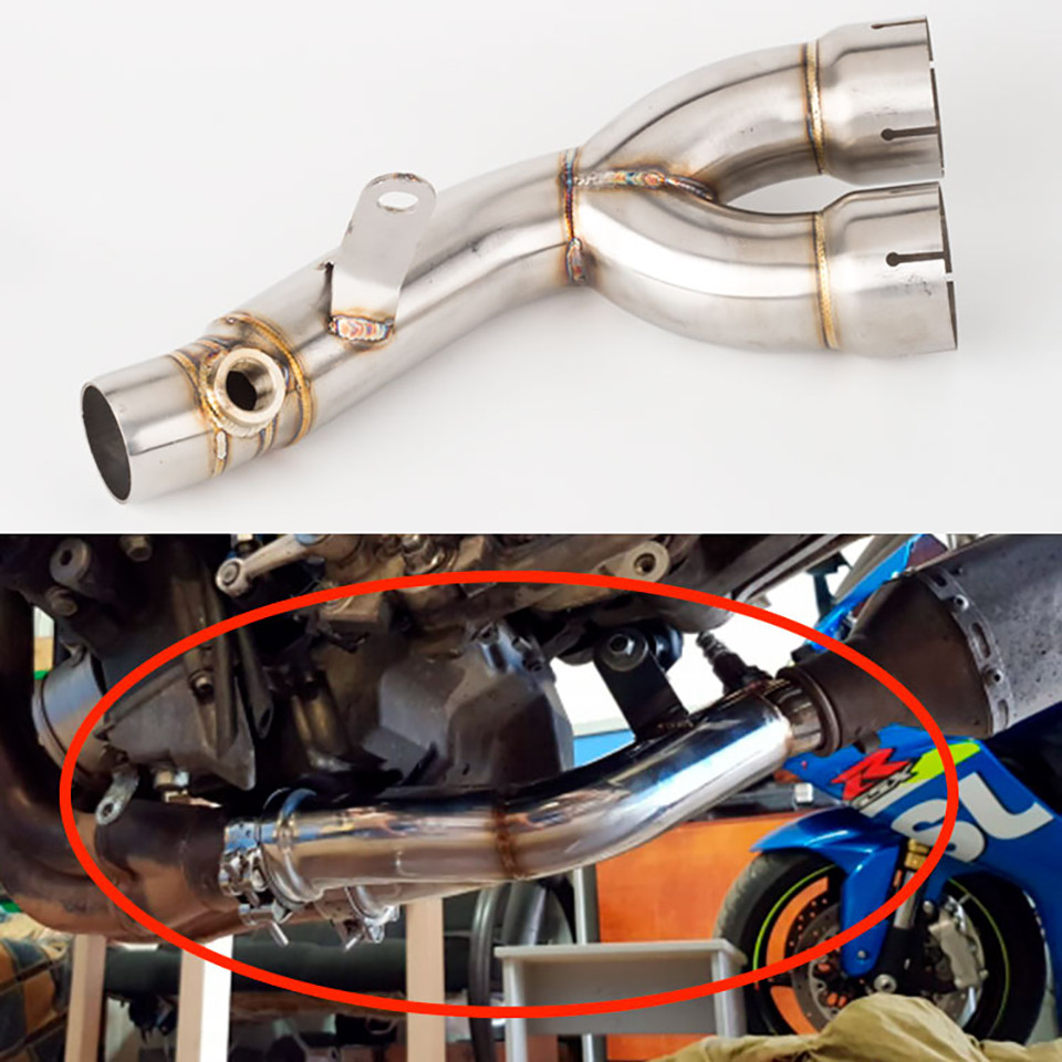 Fit สําหรับ Yamaha YZF R6 2006 - 2019 R6 ท่อไอเสีย link ท่อ R6 ท่อไอเสีย Silencer ระบบ YZF-R6 ไอเสีย