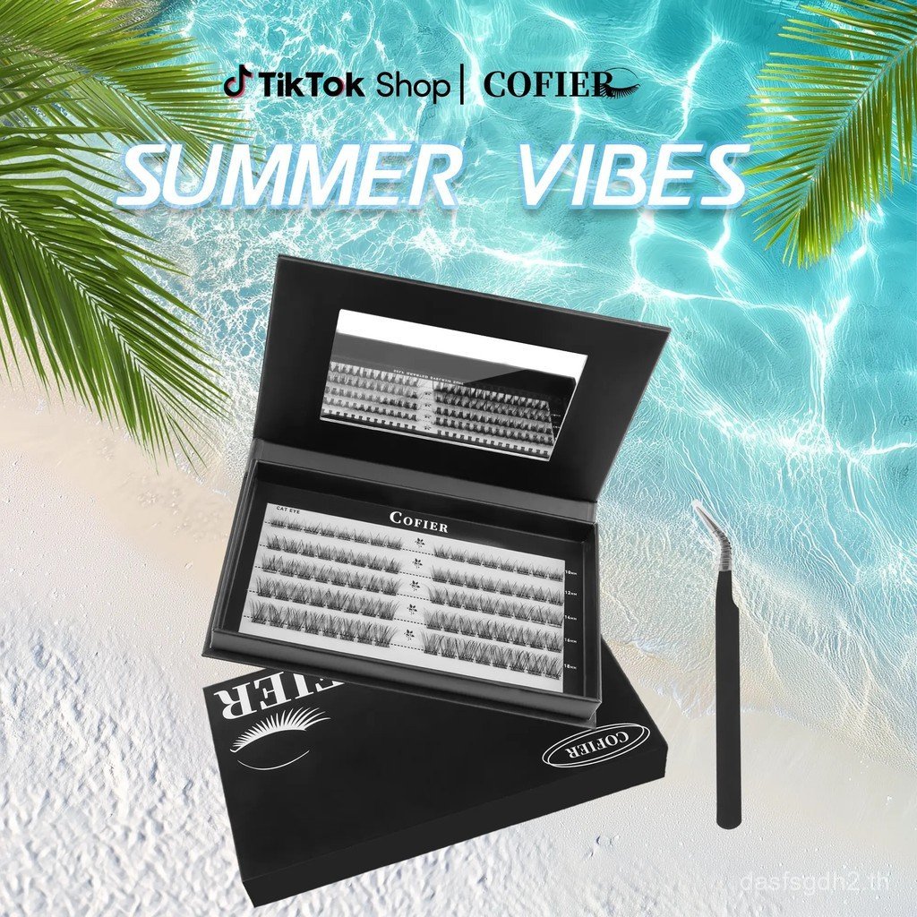 HotStyleCofierNoGlueLashKitJelly-CoatedBaseSelfAdhesiveEyelashesEasyMakeupAppliionwithTweezer80/100/