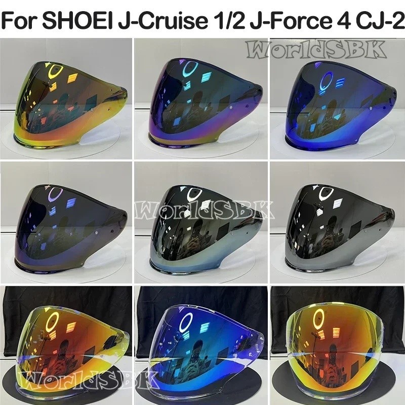 หมวกกันน็อค Visor สําหรับ SHOEI J-Cruise 1 J-Cruise 2 J-Force 4 CJ-2 รถจักรยานยนต์หมวกกันน็อคเลนส์เป
