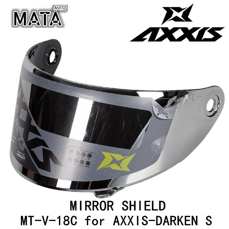 MT-V-18C Visor สําหรับ AXXIS DARKEN S หมวกกันน็อคเลนส์ Original AXXIS เลนส์หมวกกันน็อคอุปกรณ์เสริม