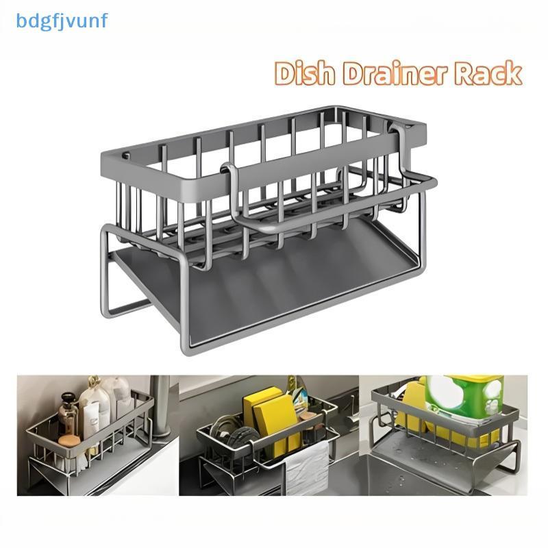 BDGF Wall Mount ฟองน้ํา Drainer Ra พร้อมผ้าเช็ดตัว Heavy Duty Sink Organizer สําหรับห้องครัวจานแปรงอุปกรณ์ห้องน้ํา TH