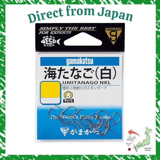 Direct From Japan Gamakatsu Umi-Tanago Hook, White, No. 5 Fishing Hook